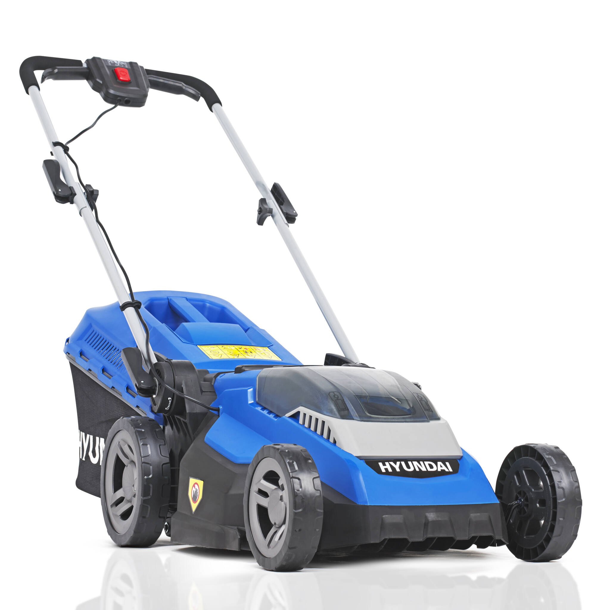Hyundai HYM40LI380P 38cm Cordless 40v Lithium-Ion Battery Roller Lawnmower with Battery and Charger
