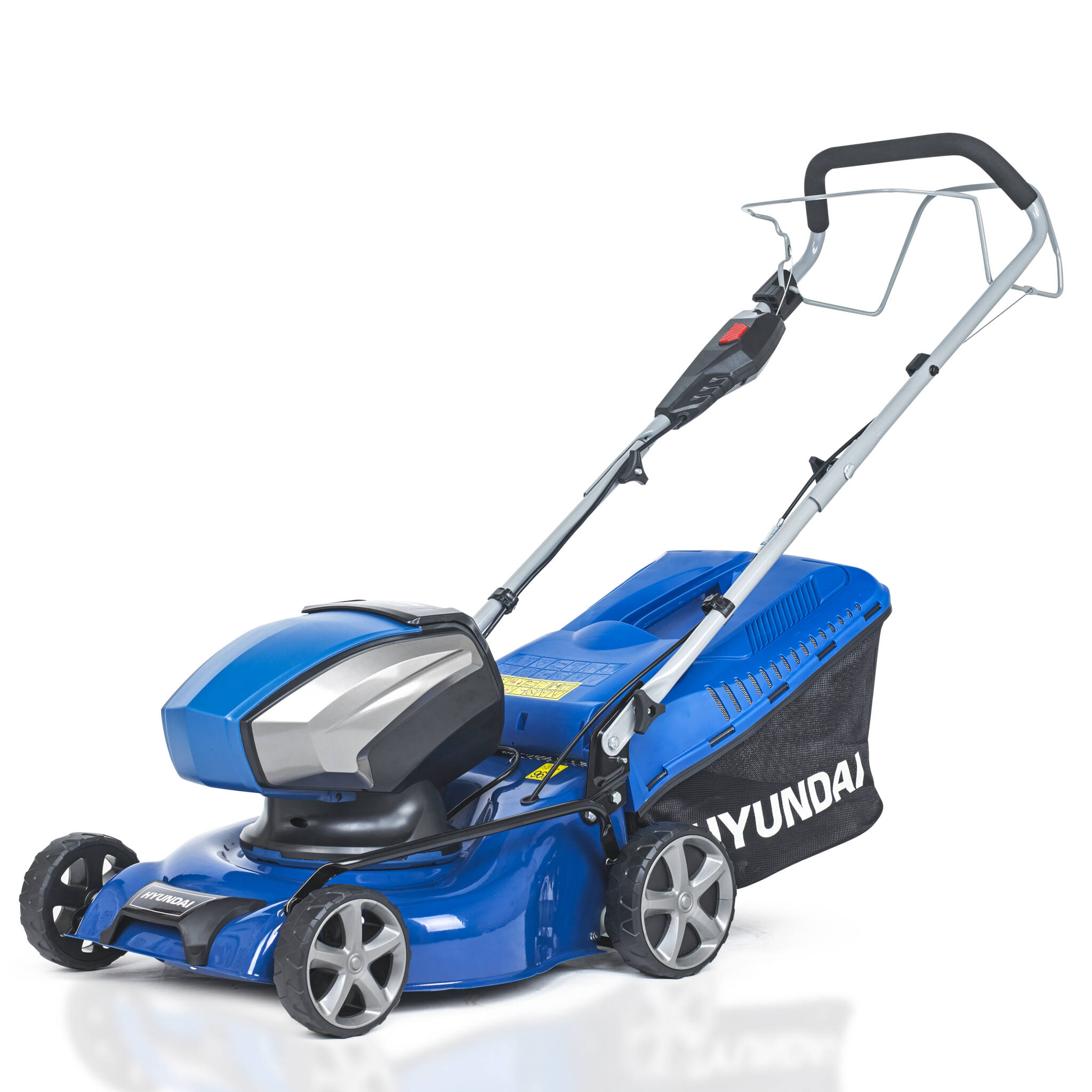 Hyundai HYM40LI420SP 42cm Cordless 40v Lithium-Ion Battery Self-Propelled Lawnmower with Battery and Charger