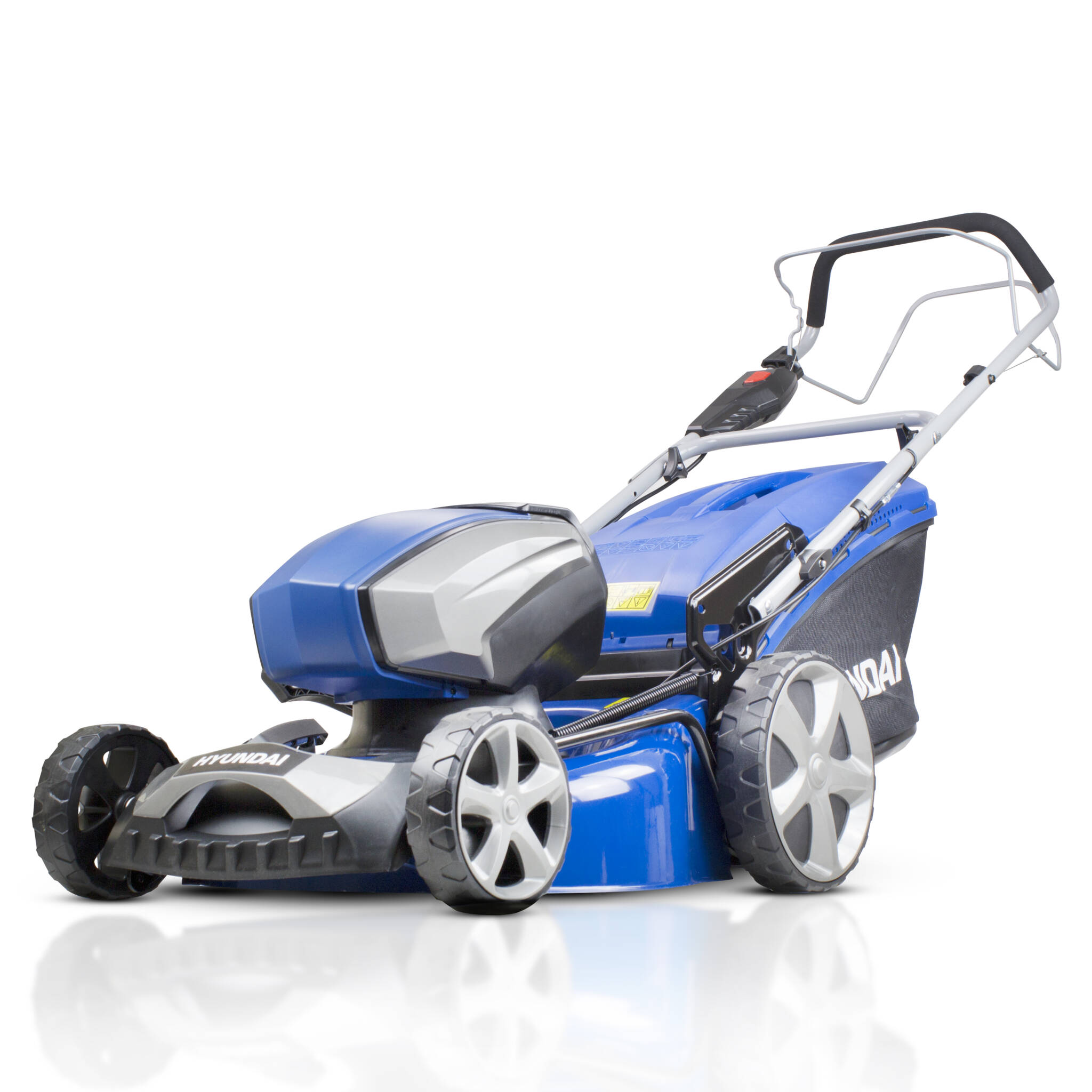 Hyundai HYM80Li460SP 18"/45cm Cordless 80v Lithium-Ion Battery Self Propelled Lawnmower with Battery and Charger
