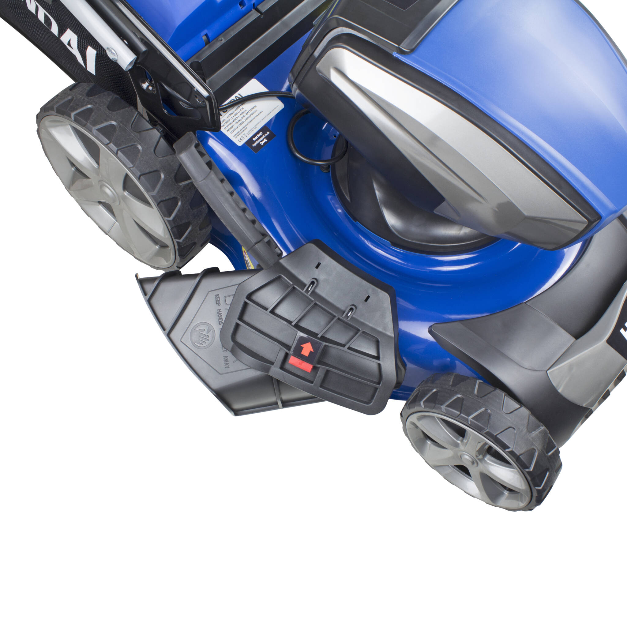 Hyundai HYM80Li460SP 18"/45cm Cordless 80v Lithium-Ion Battery Self Propelled Lawnmower with Battery and Charger