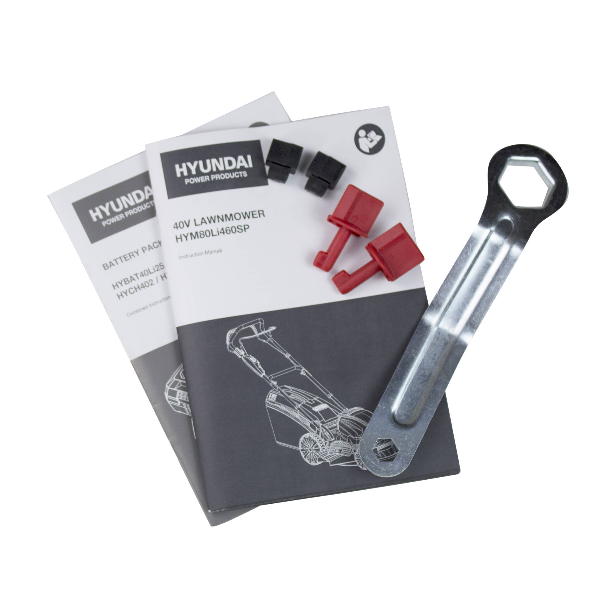 Hyundai HYM80Li460SP 18"/45cm Cordless 80v Lithium-Ion Battery Self Propelled Lawnmower with Battery and Charger