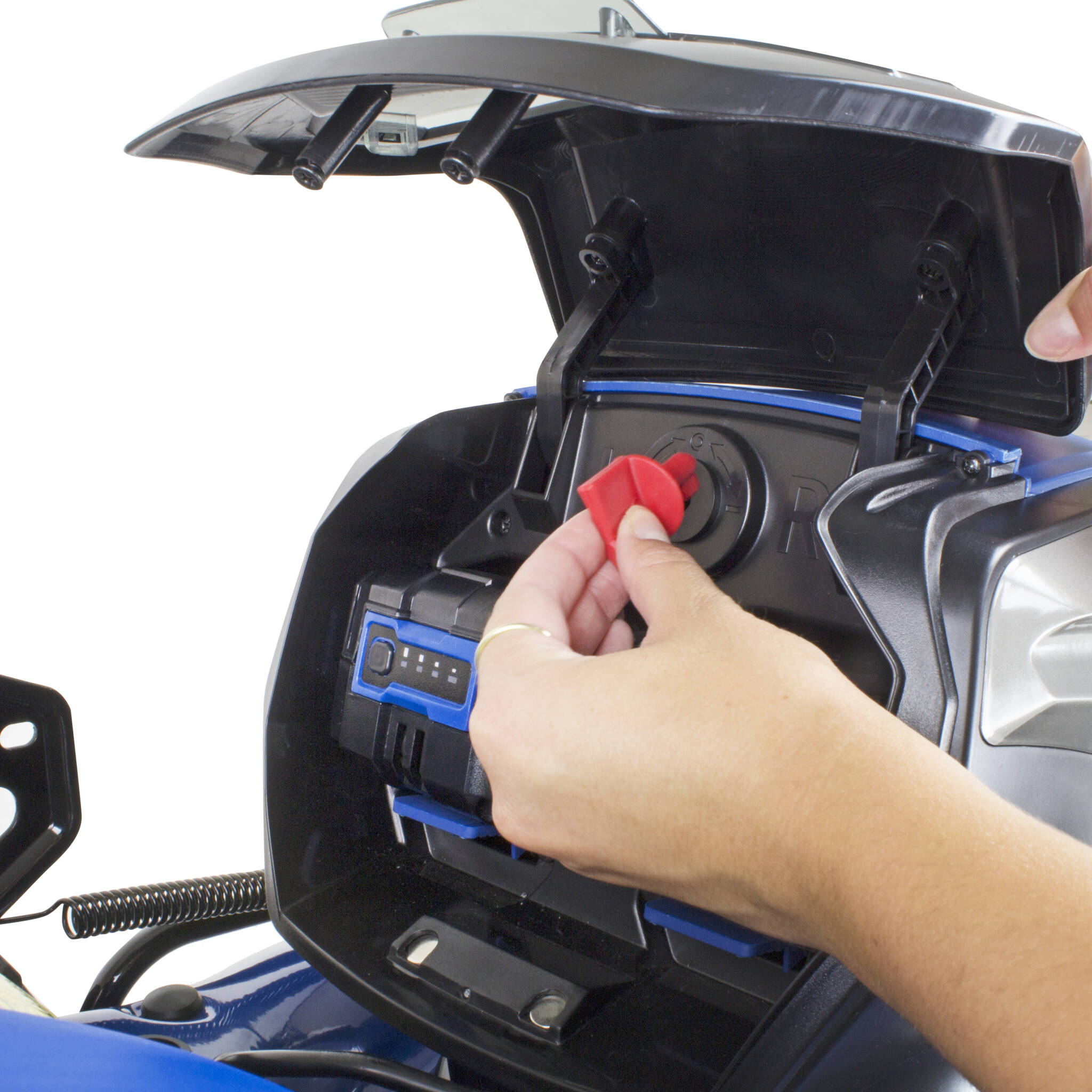 Hyundai HYM80Li460SP 18"/45cm Cordless 80v Lithium-Ion Battery Self Propelled Lawnmower with Battery and Charger