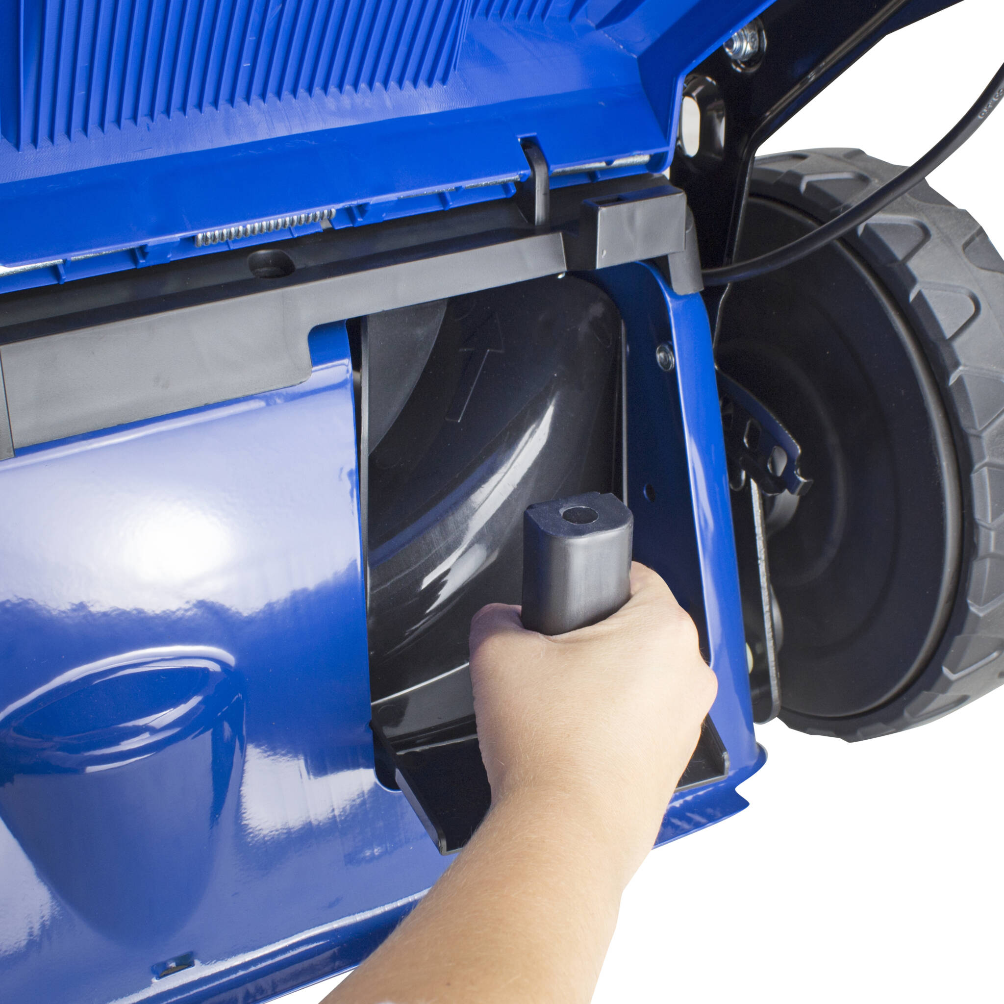 Hyundai HYM80Li460SP 18"/45cm Cordless 80v Lithium-Ion Battery Self Propelled Lawnmower with Battery and Charger