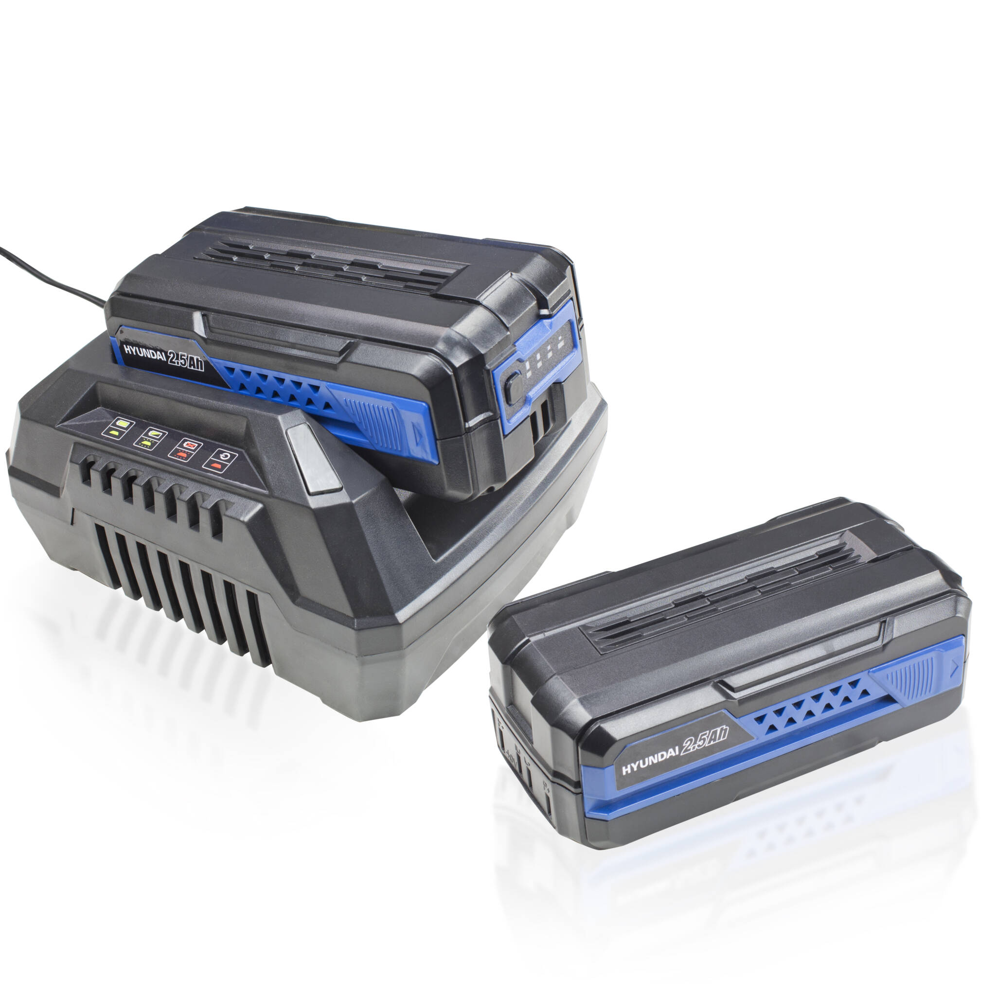 Hyundai HYM80Li460SP 18"/45cm Cordless 80v Lithium-Ion Battery Self Propelled Lawnmower with Battery and Charger