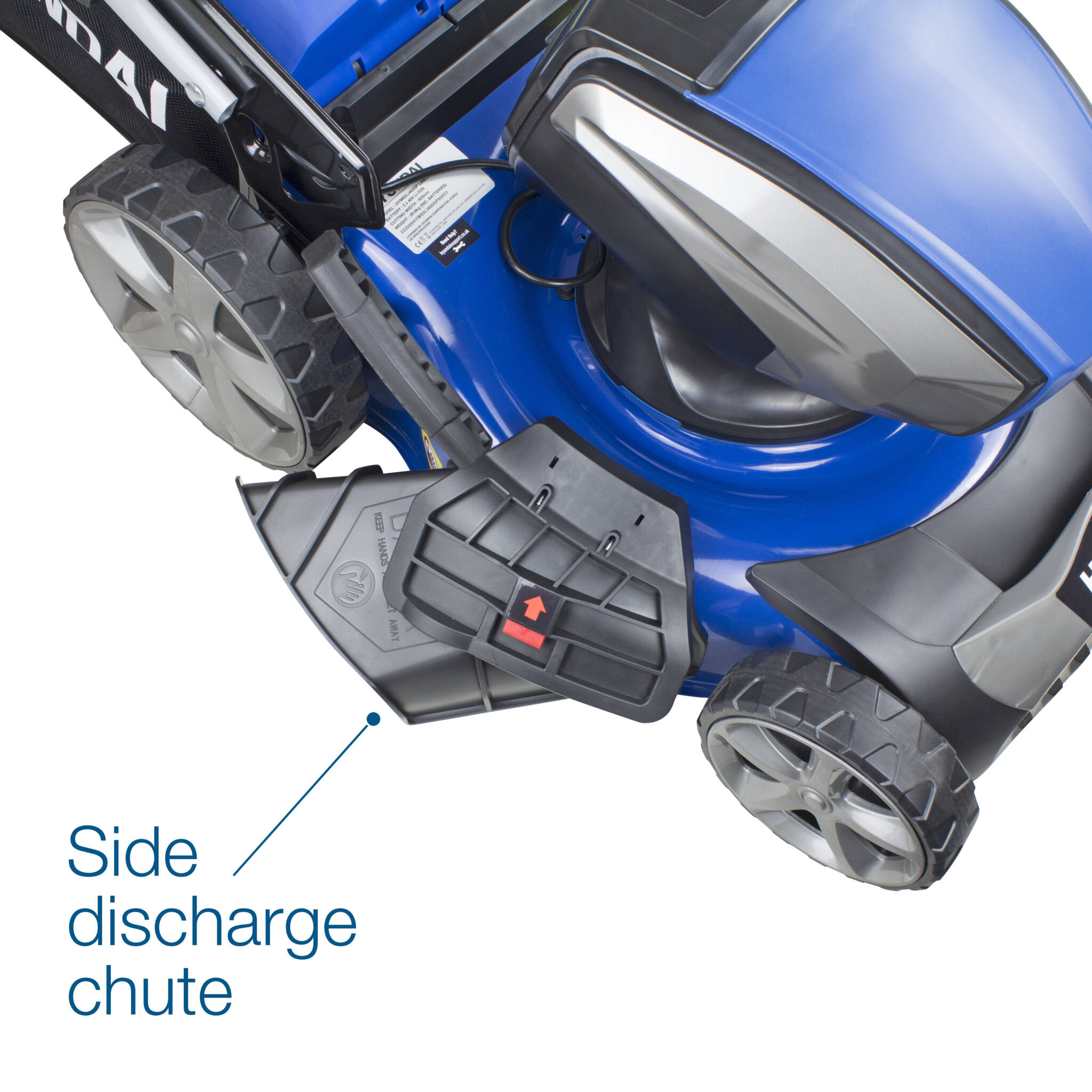 Hyundai HYM80Li460SP 18"/45cm Cordless 80v Lithium-Ion Battery Self Propelled Lawnmower with Battery and Charger