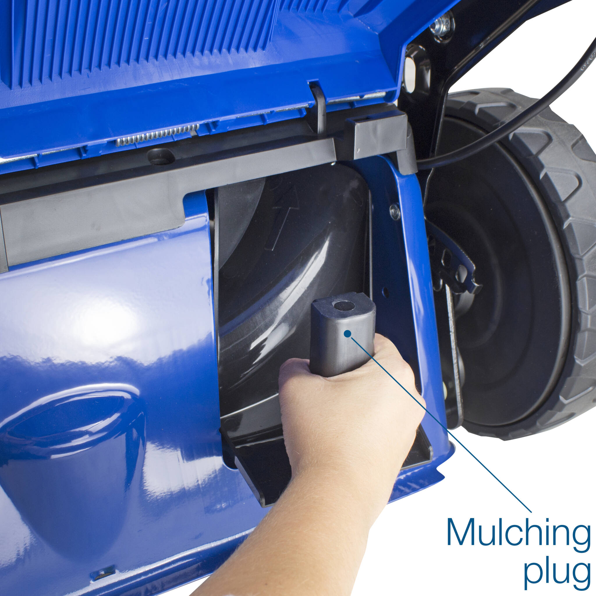 Hyundai HYM80Li460SP 18"/45cm Cordless 80v Lithium-Ion Battery Self Propelled Lawnmower with Battery and Charger