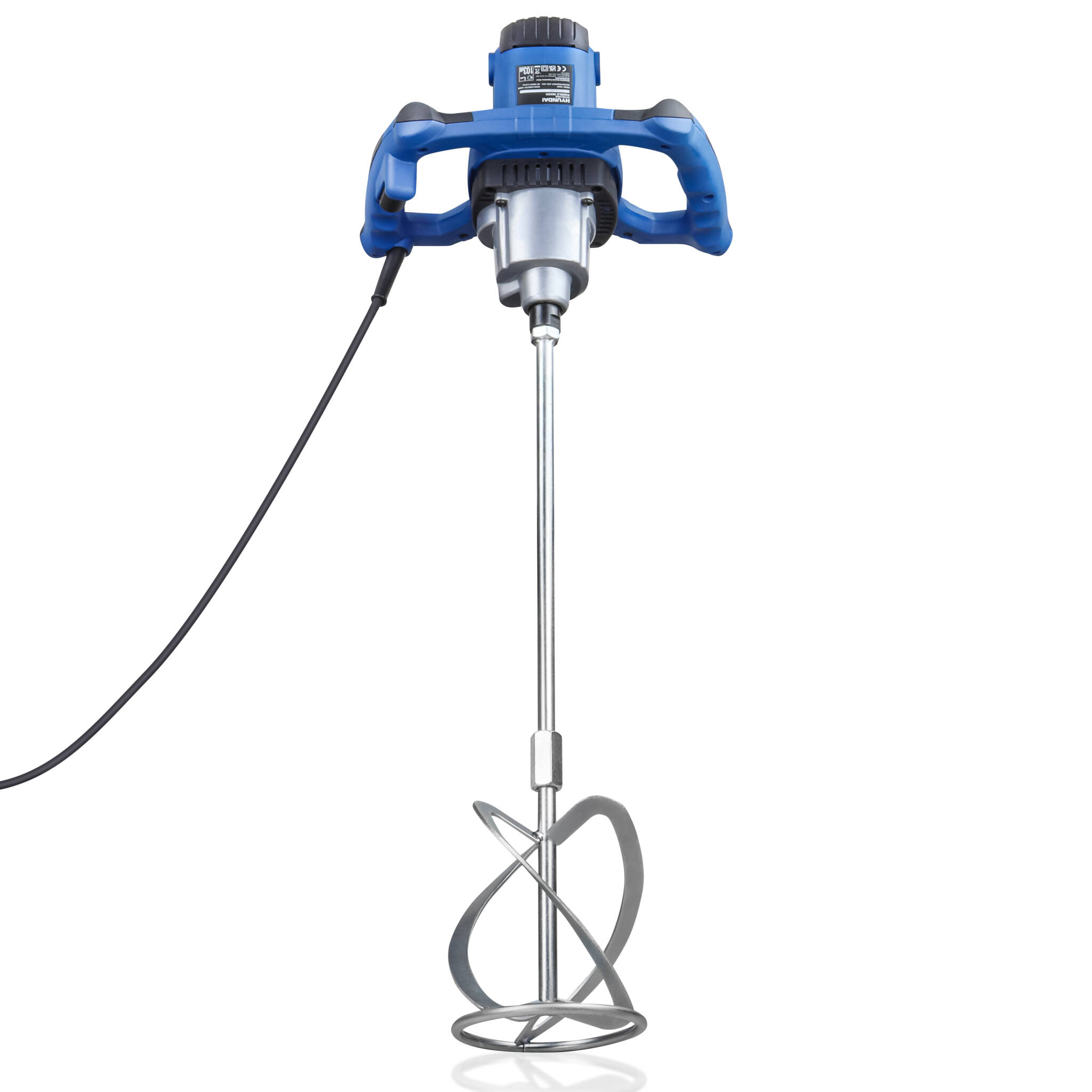 Hyundai HYPM1600E 1600W Electric Paddle Mixer with 5 Piece Trowel Set 230v/240v