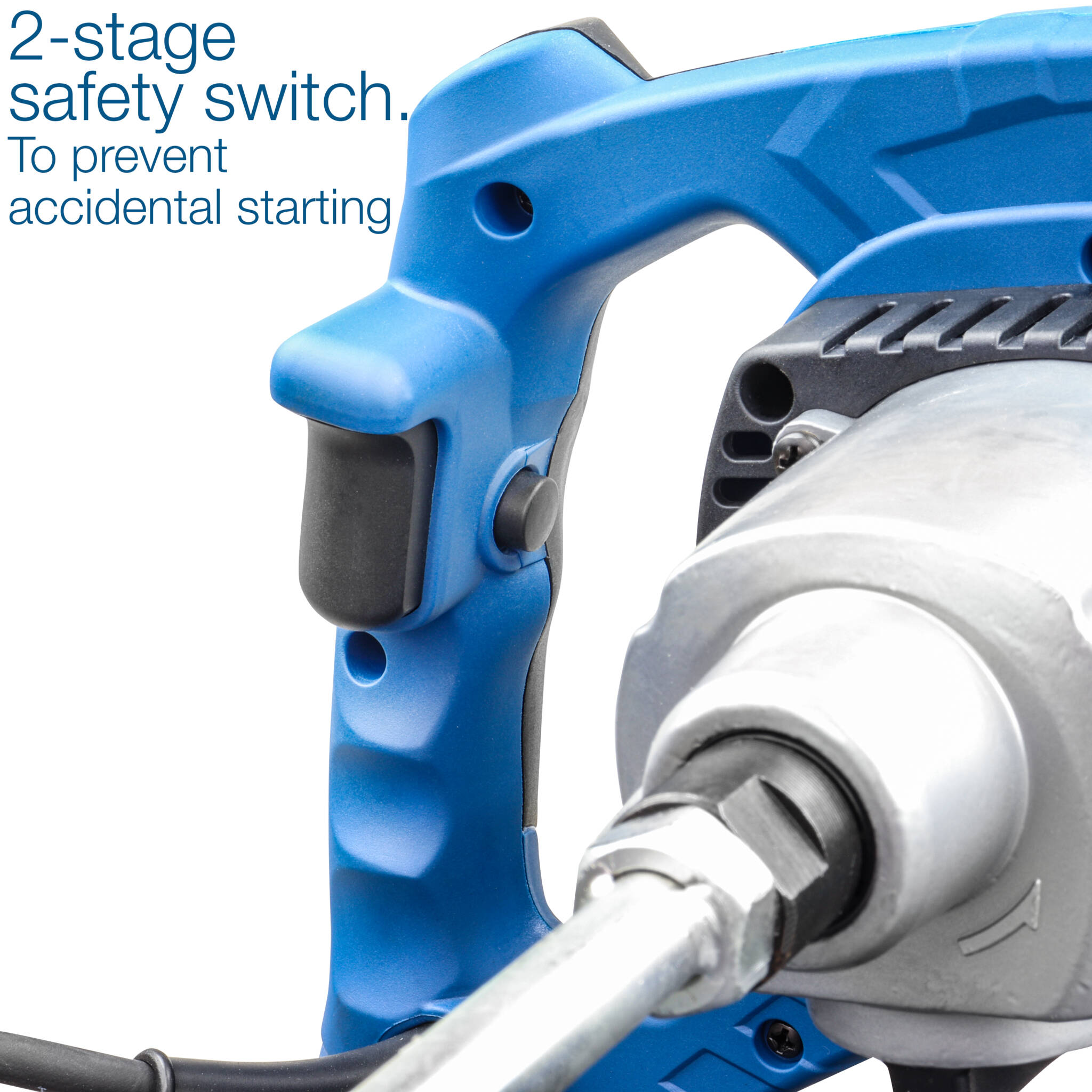 Hyundai HYPM1600E 1600W Electric Paddle Mixer with 5 Piece Trowel Set 230v/240v