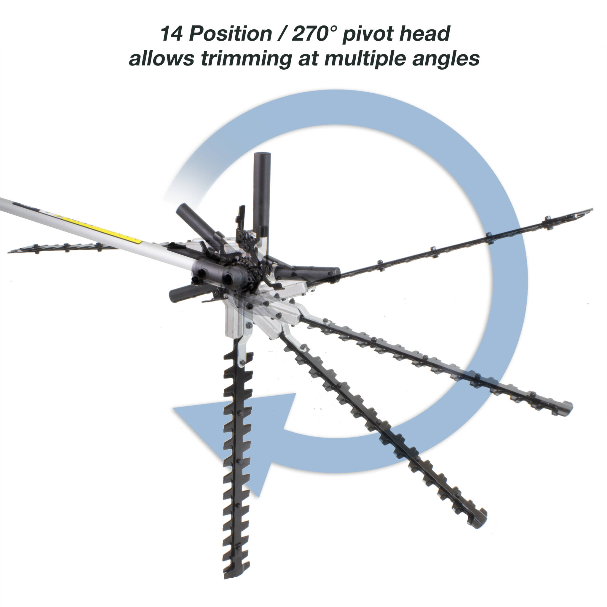 Hyundai HYPT5200X 52cc Long Reach Petrol Pole Hedge Trimmer/Pruner