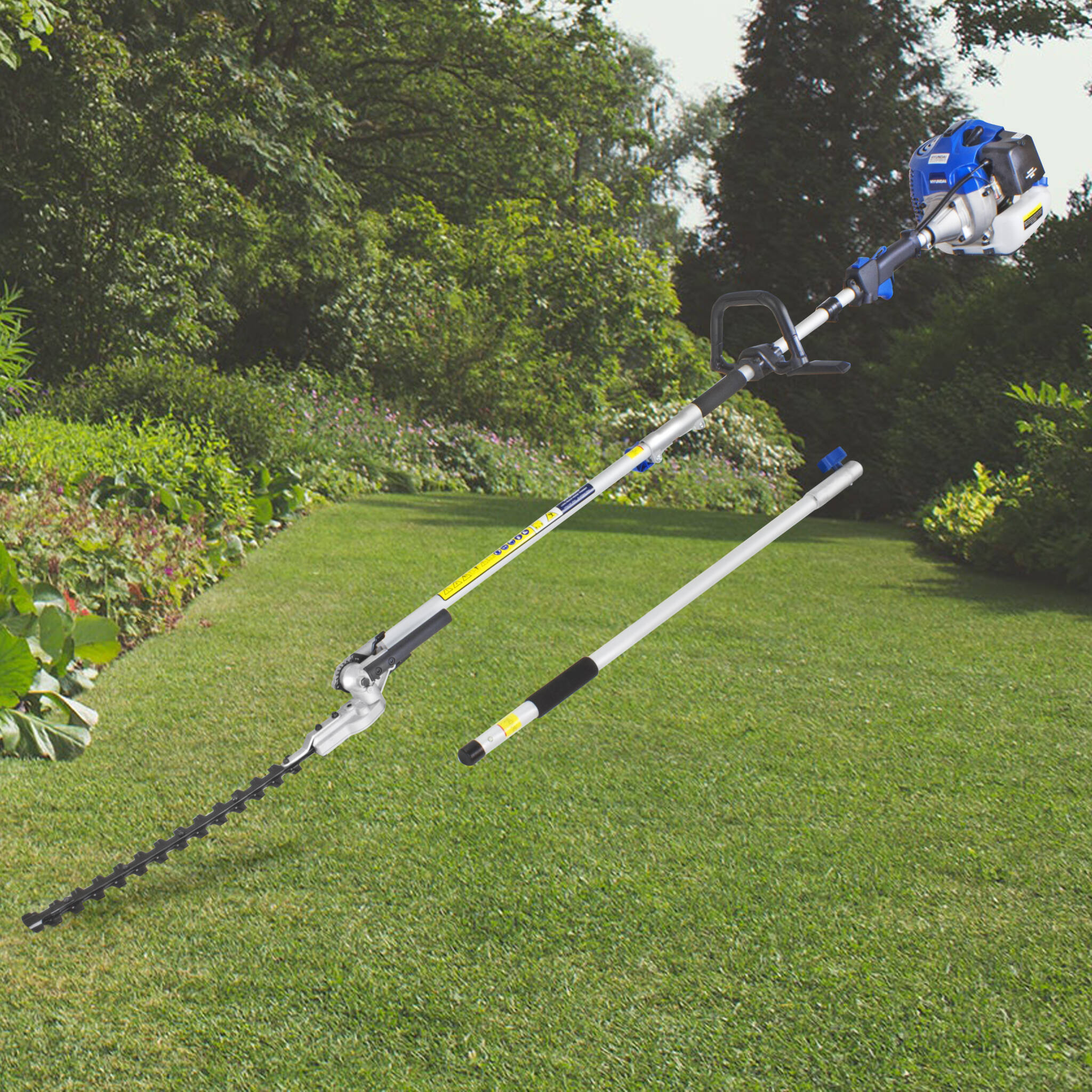 Hyundai HYPT5200X 52cc Long Reach Petrol Pole Hedge Trimmer/Pruner