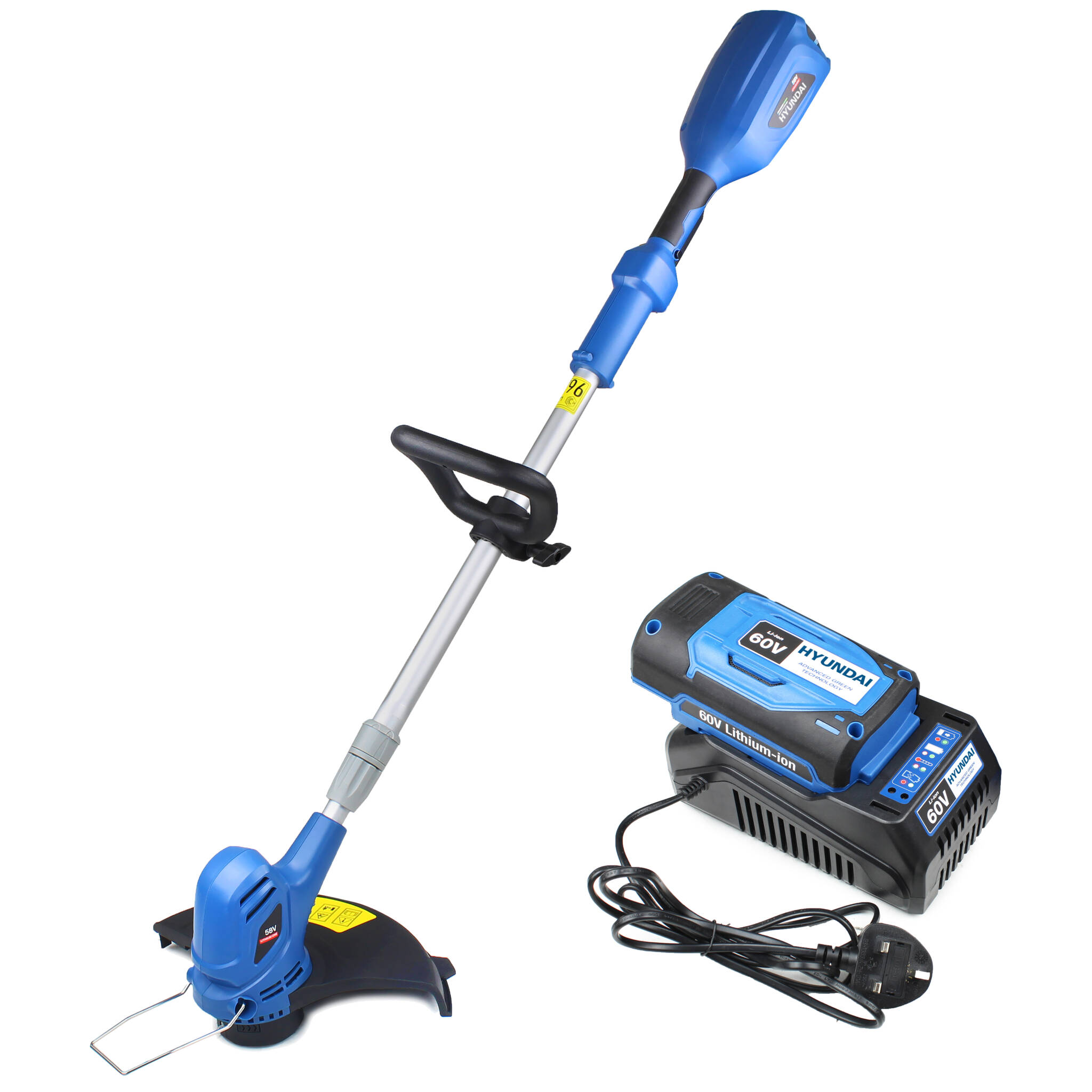 Hyundai HYTR60LI 60v Lithium-ion Cordless Battery Grass Trimmer With Battery and Charger