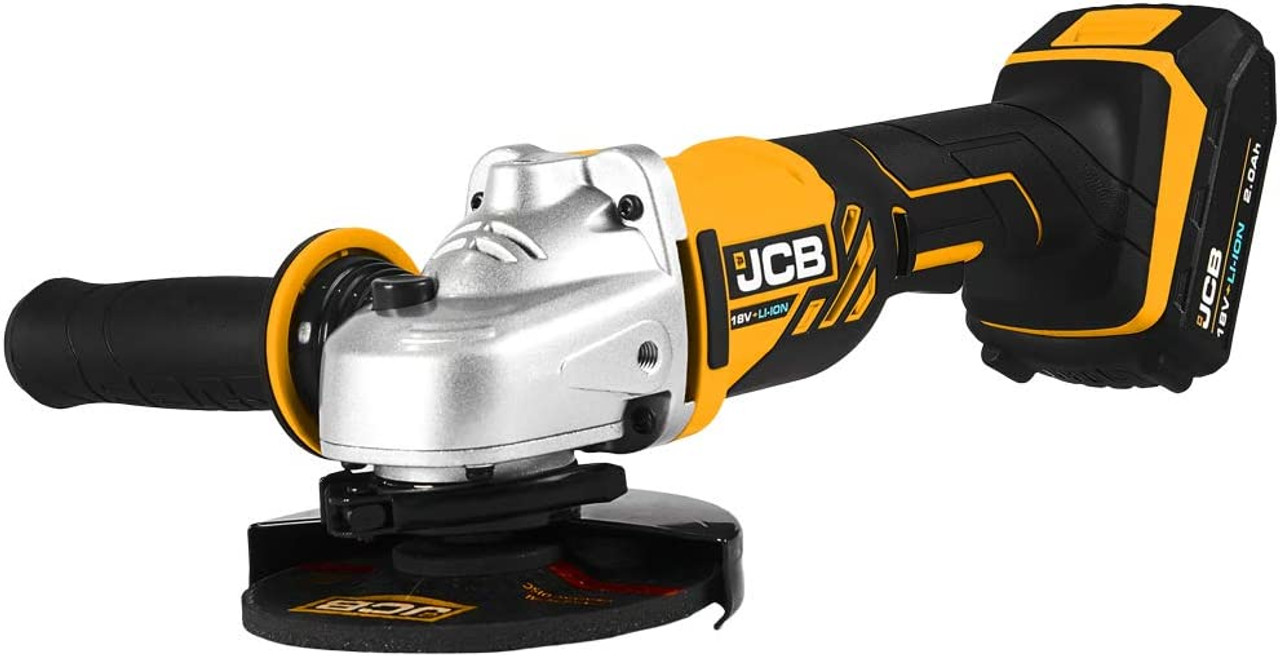 JCB 18V Angle Grinder 2 X 4Ah Batteries With L-BOXX 136 Tool Case