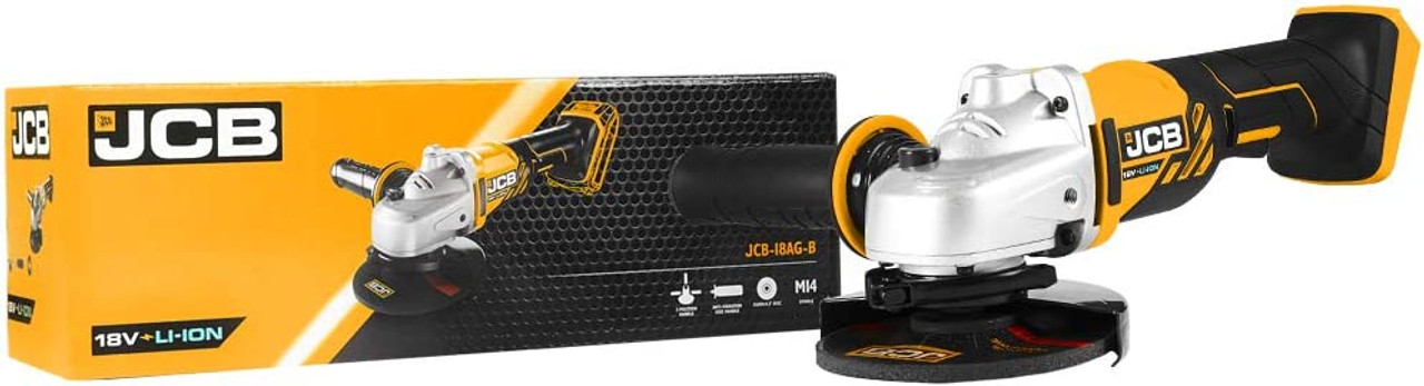 JCB 18V Angle Grinder 2 X 4Ah Batteries With L-BOXX 136 Tool Case