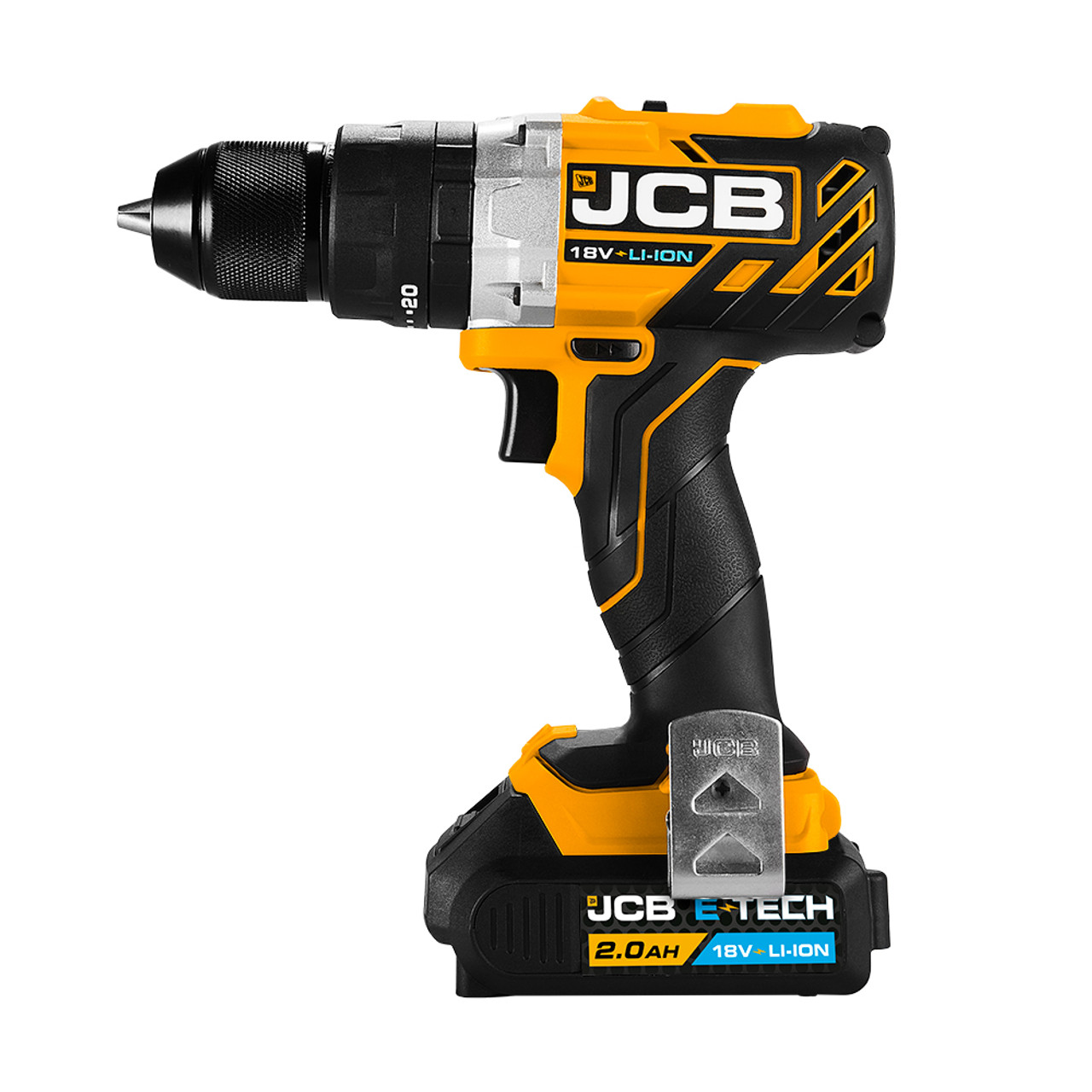 JCB 18V Brushless Combi Drill 2Ah Battery With L-BOXX 136