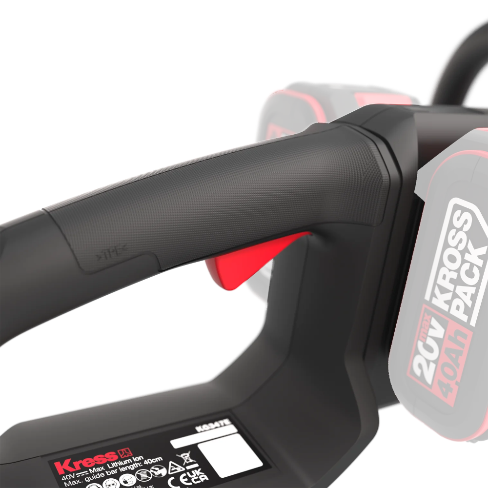 Kress KG347E.9 40 V Chainsaw – 40 cm Bar