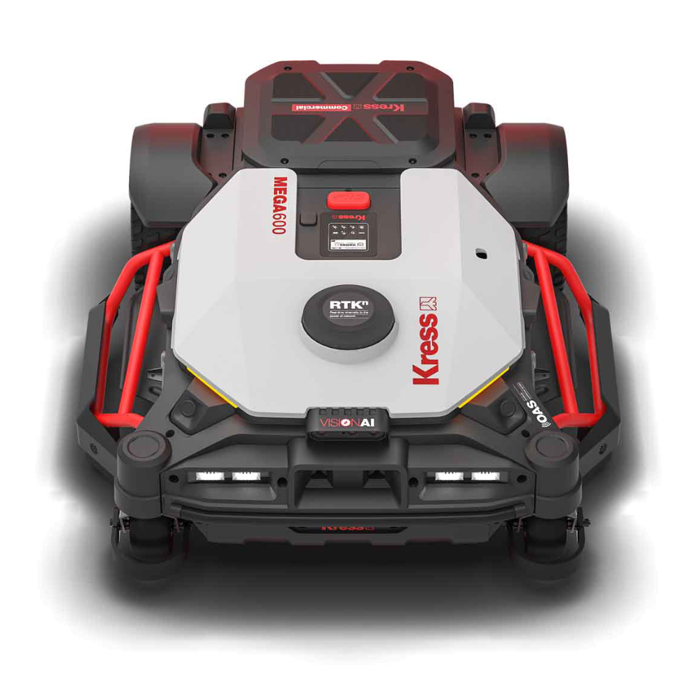 Kress KR238E Mega 600 RTKn Robotic Lawnmower With Vision AI – 88,000 m² Cutting Capacity