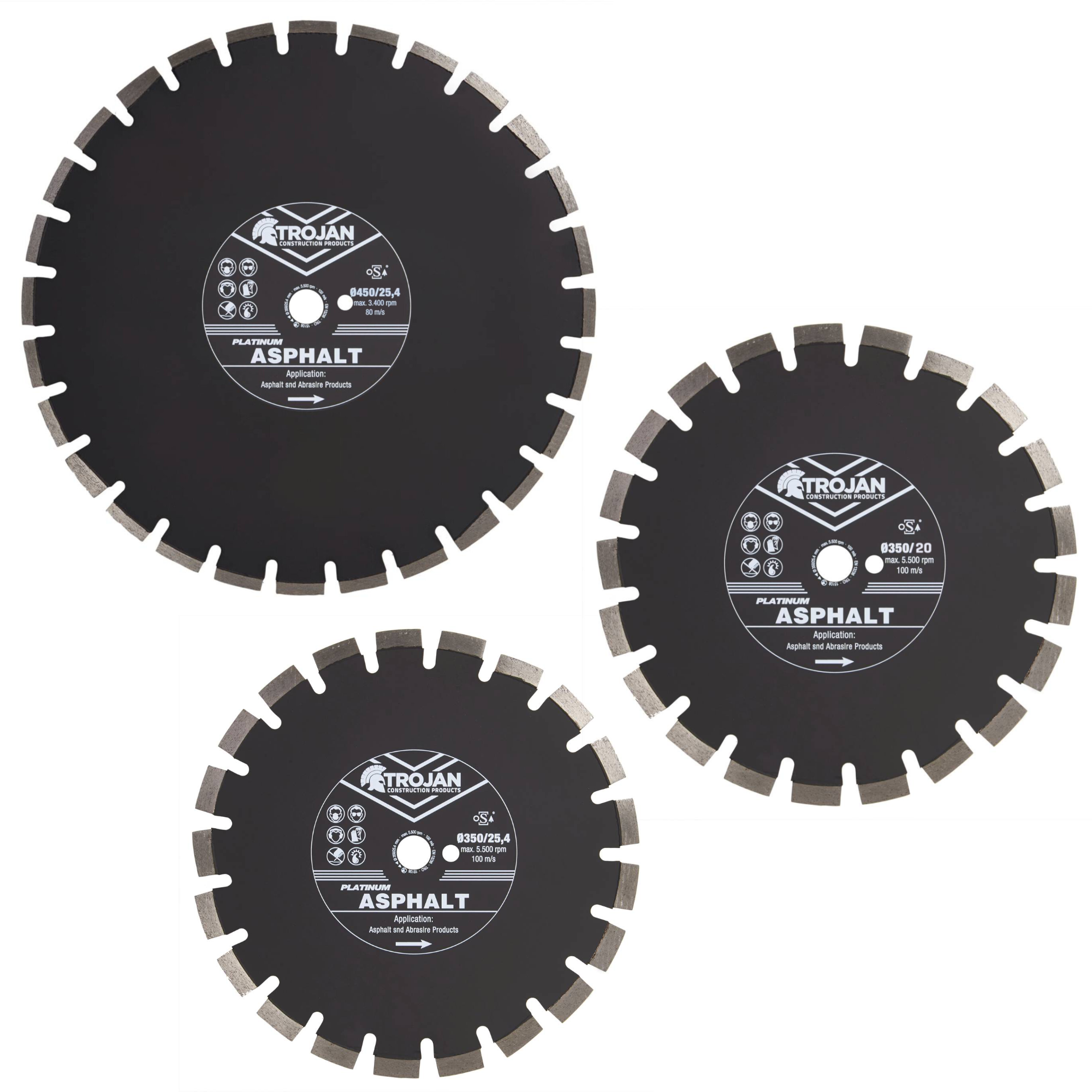 Trojan Platinum Asphalt Diamond Blade