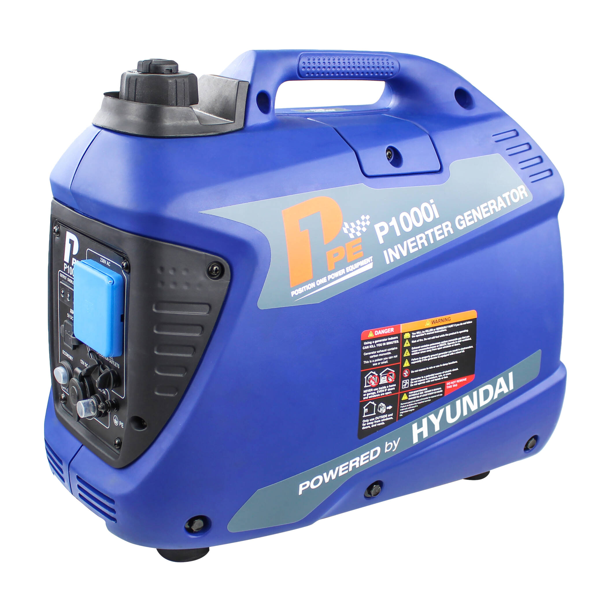 Hyundai P1000i P11000W Portable Petrol Inverter Suitcase Generator