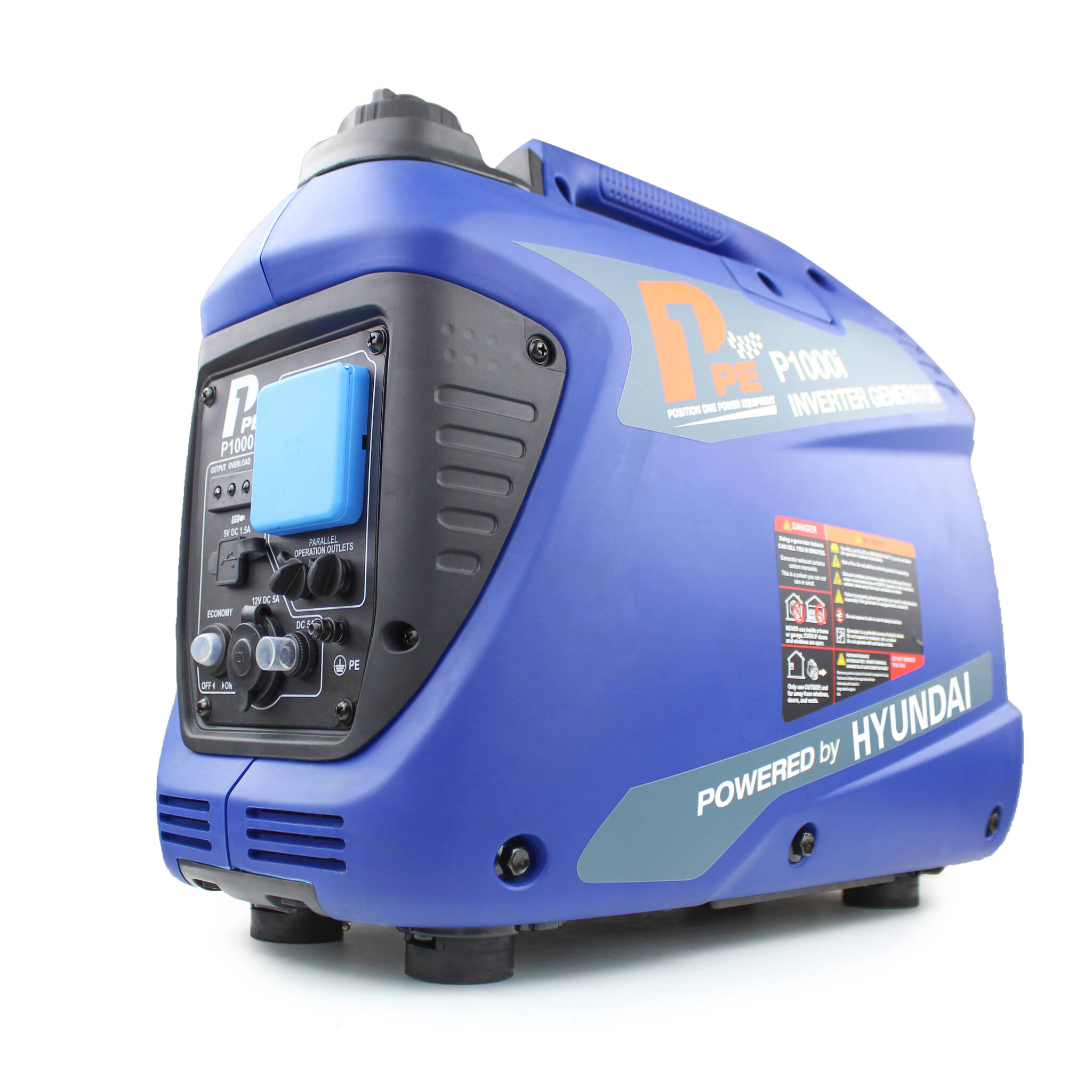 Hyundai P1000i P11000W Portable Petrol Inverter Suitcase Generator