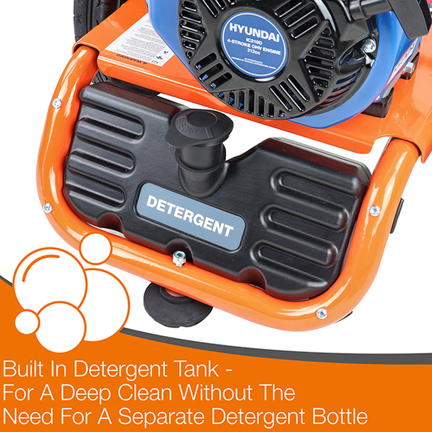 Hyundai P3500PWA P1 Petrol Pressure Washer 3000psi / 207 bar IC210 Engine