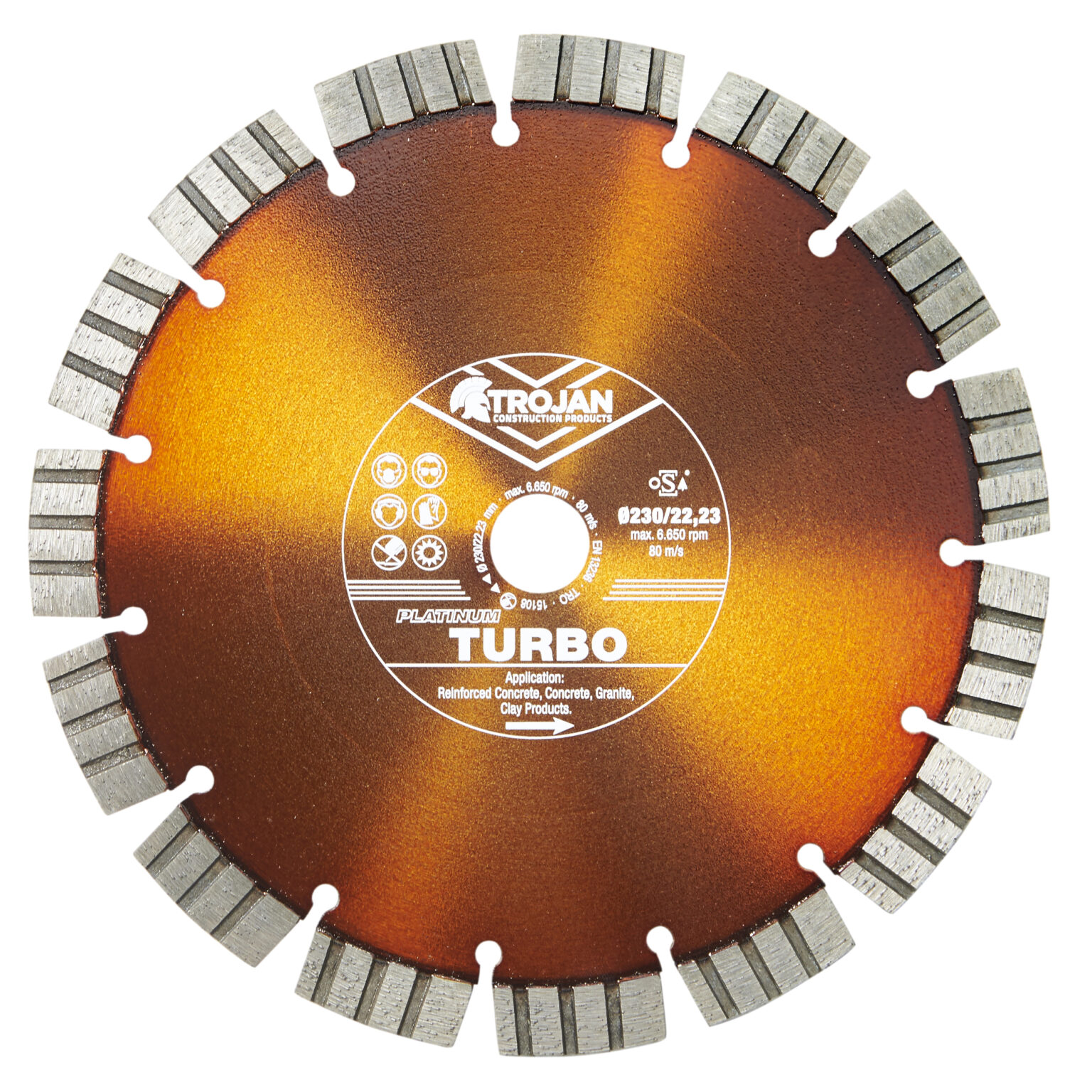 Trojan Platinum Hard Diamond Blade