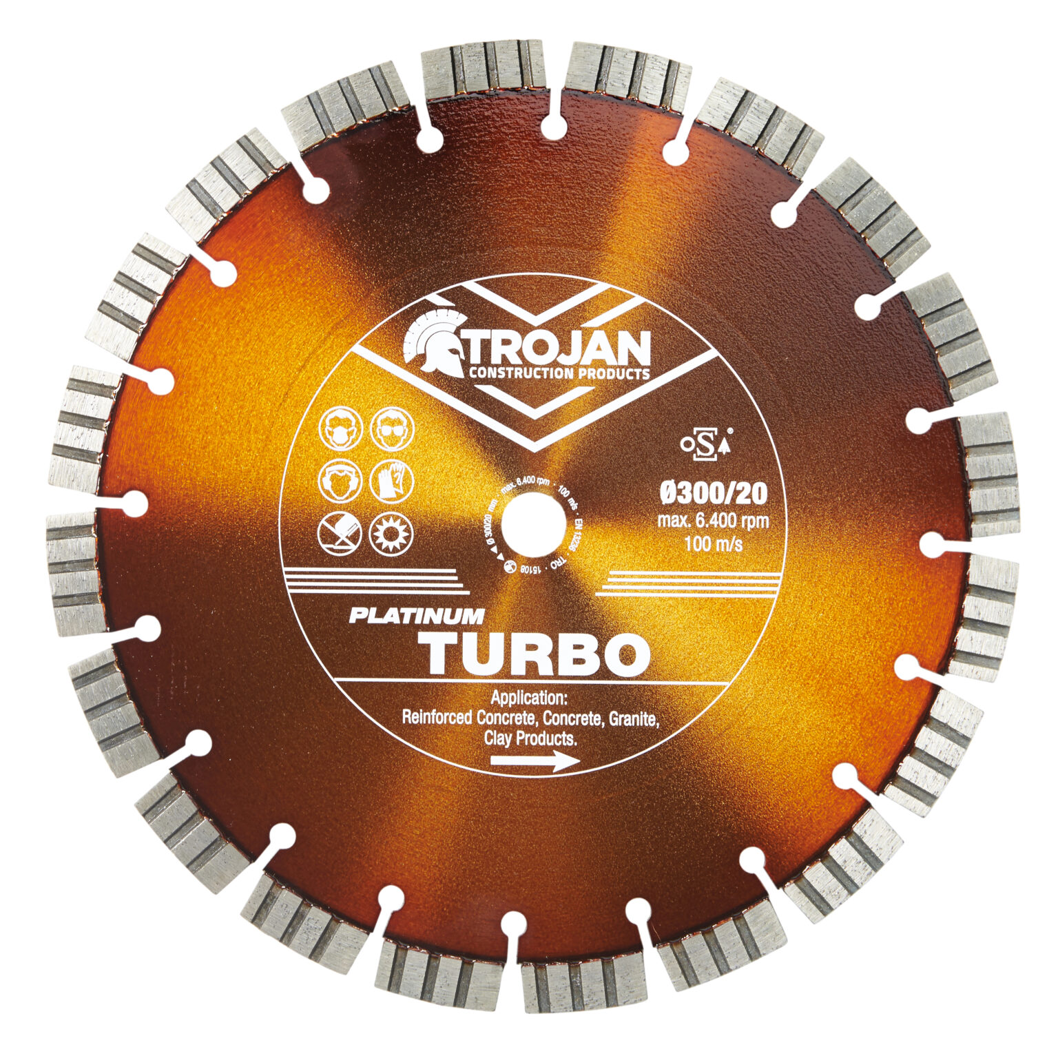 Trojan Platinum Hard Diamond Blade