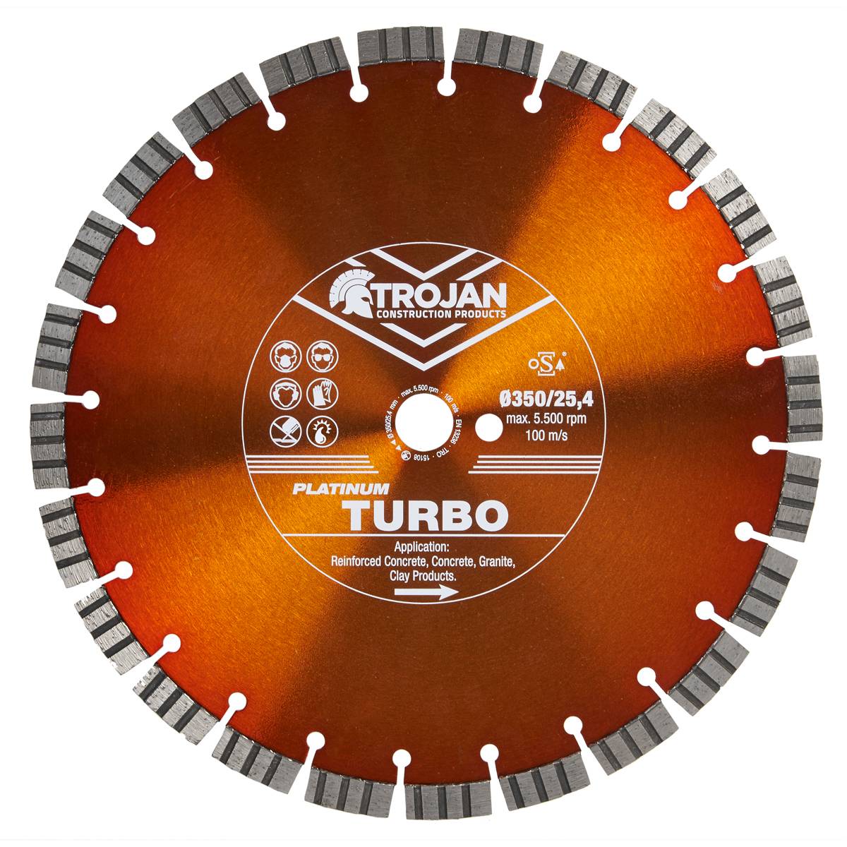Trojan Platinum Hard Diamond Blade