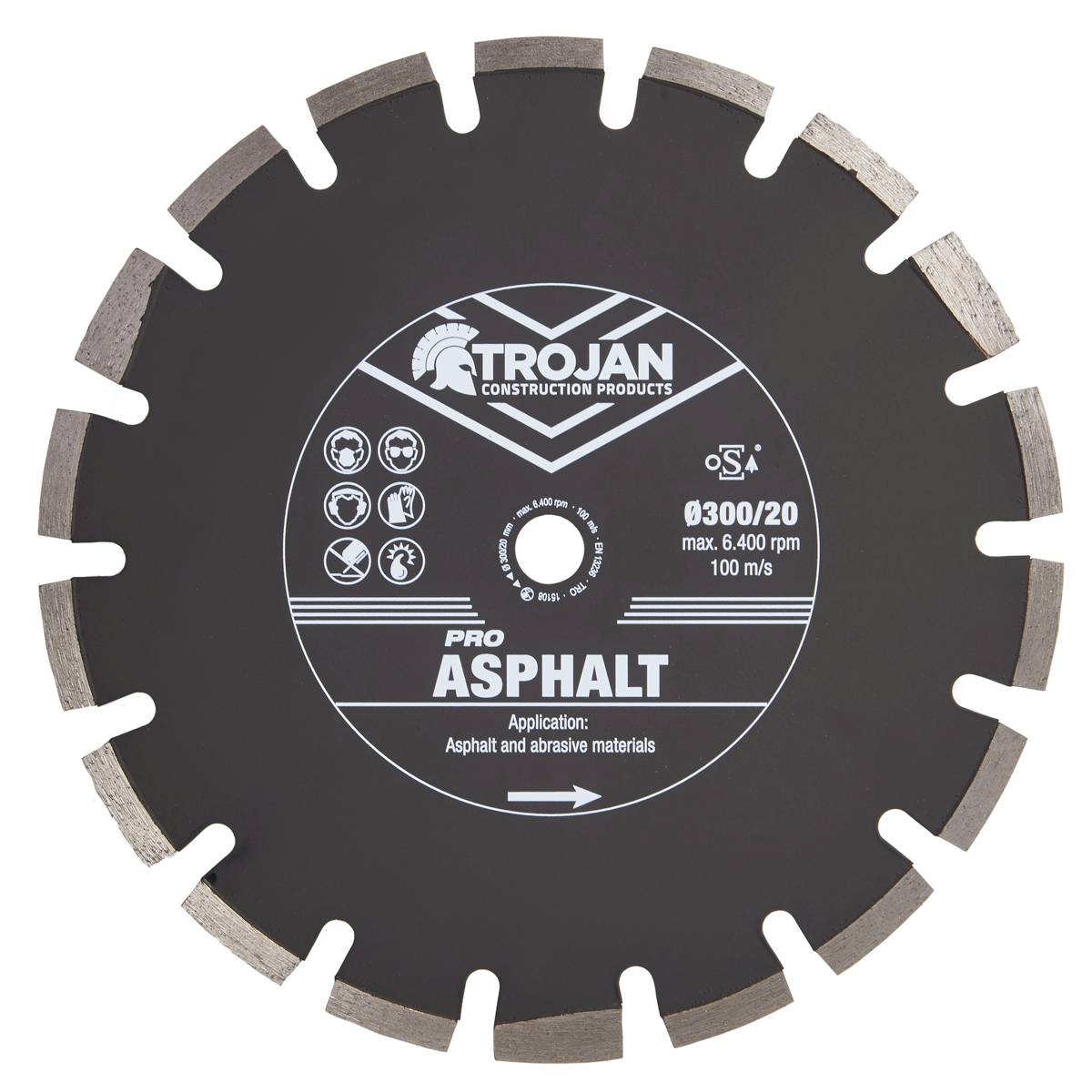 Trojan Pro Asphalt Diamond Blade