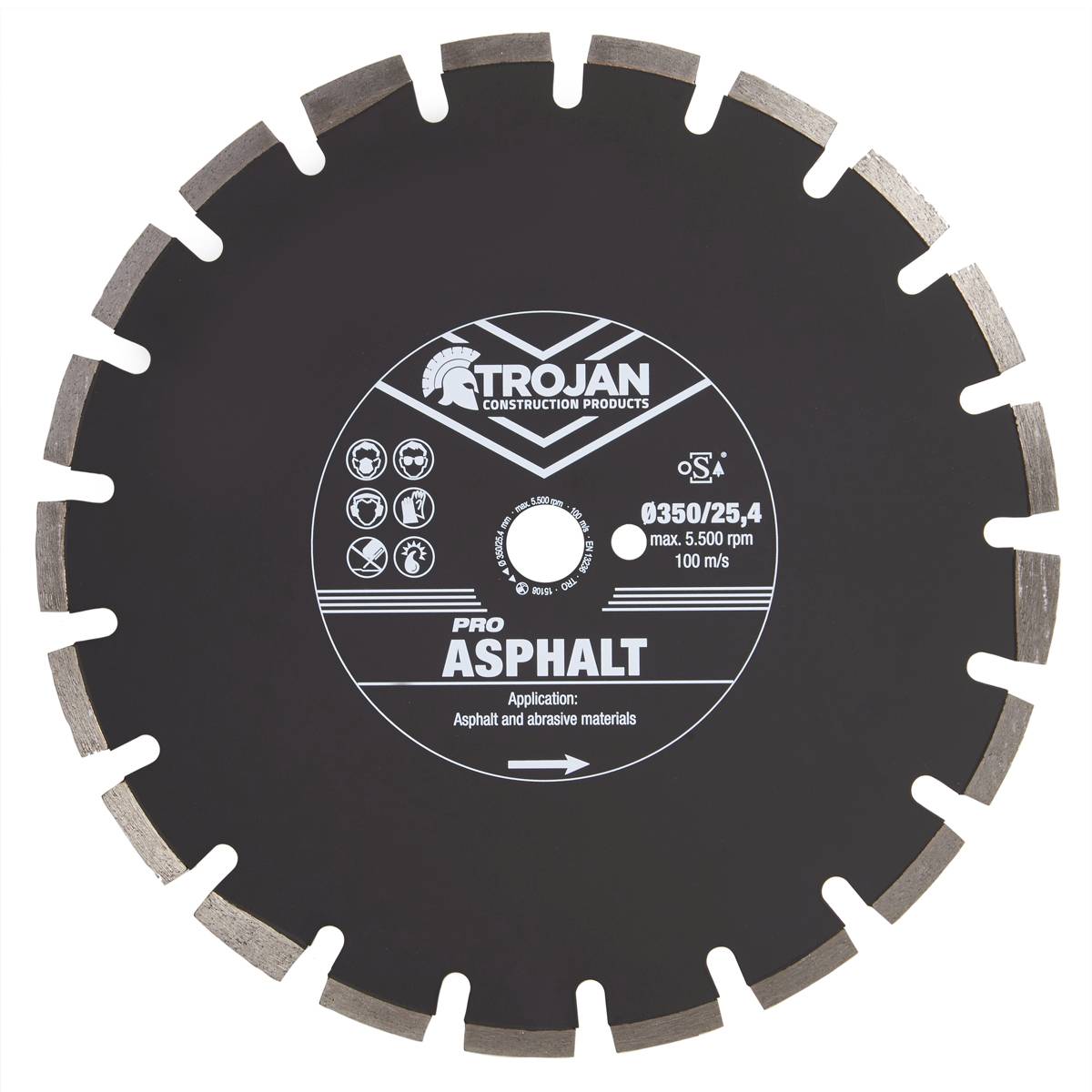 Trojan Pro Asphalt Diamond Blade