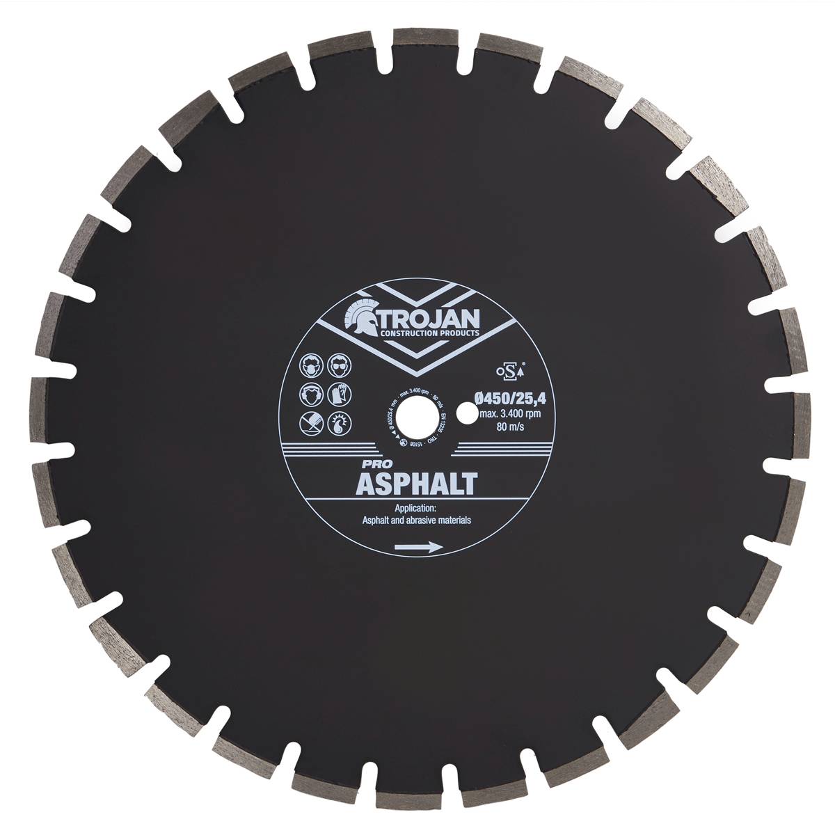 Trojan Pro Asphalt Diamond Blade