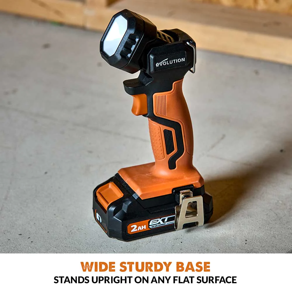 Evolution Cordless R1000TOR-Li 1000 Lumen Work Torch 18v Li-Ion EXT