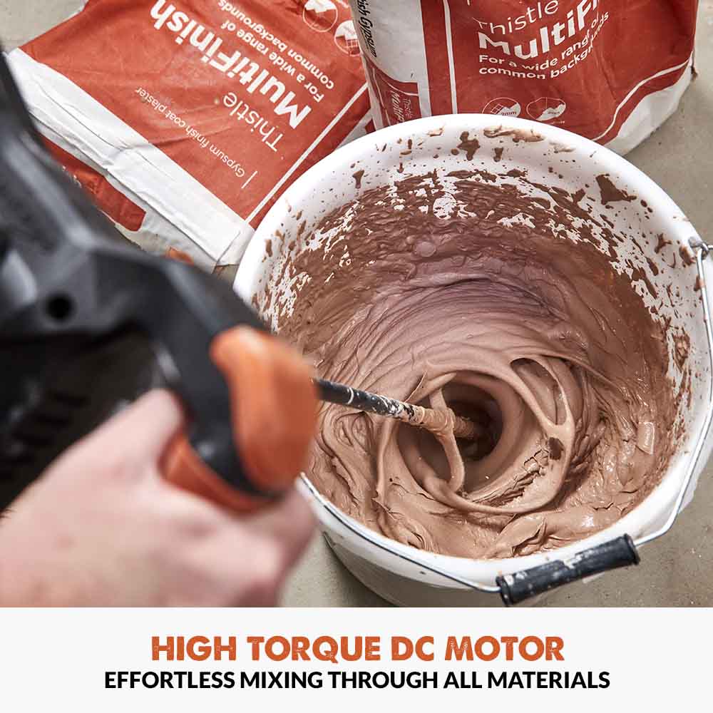 Evolution R120MXR-Li Cordless 18v Li-Ion EXT Mixer With 120mm Multi-Mix Paddle