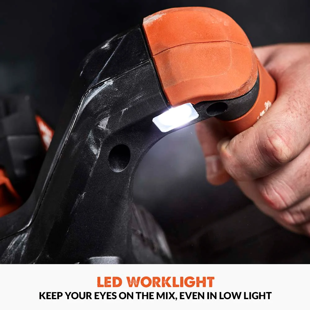 Evolution R120MXR-Li Cordless 18v Li-Ion EXT Mixer With 120mm Multi-Mix Paddle