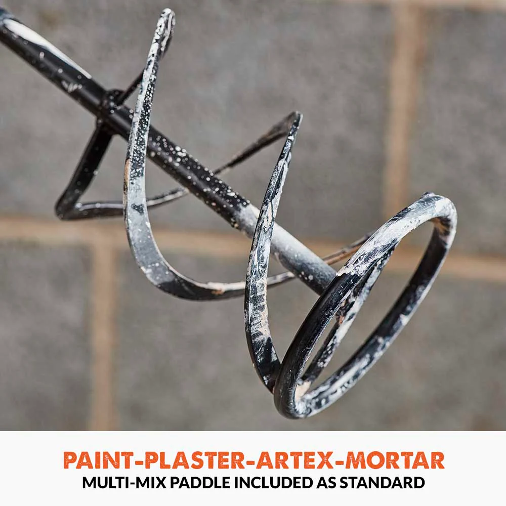 Evolution R120MXR-Li Cordless 18v Li-Ion EXT Mixer With 120mm Multi-Mix Paddle