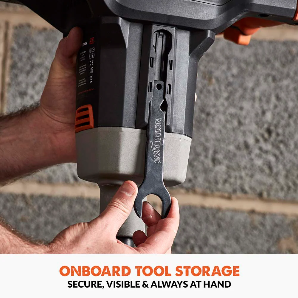 Evolution R120MXR-Li Cordless 18v Li-Ion EXT Mixer With 120mm Multi-Mix Paddle