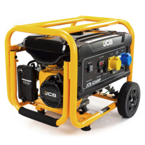 JCB 3.6kW / 4.5kVA Petrol Site Generator 115V / 230V 7.5hp 224cc JCB Engine, Recoil Pull Start
