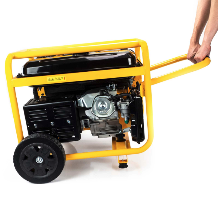 JCB 7.9kW / 9.8kVA Petrol Site Generator, 115V / 230V 15hp 457cc JCB Engine, Recoil & Electric Start