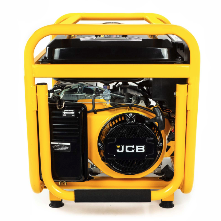 JCB 7.9kW / 9.8kVA Petrol Site Generator, 115V / 230V 15hp 457cc JCB Engine, Recoil & Electric Start