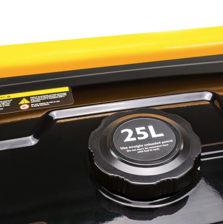 JCB 7.9kW / 9.8kVA Petrol Site Generator, 115V / 230V 15hp 457cc JCB Engine, Recoil & Electric Start