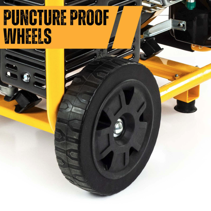 JCB 7.9kW / 9.8kVA Petrol Site Generator, 115V / 230V 15hp 457cc JCB Engine, Recoil & Electric Start