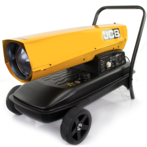 JCB 215,000BTU / 63kW Diesel Space Heater 1300m³ Coverage, Diesel or Kerosene, Thermostat