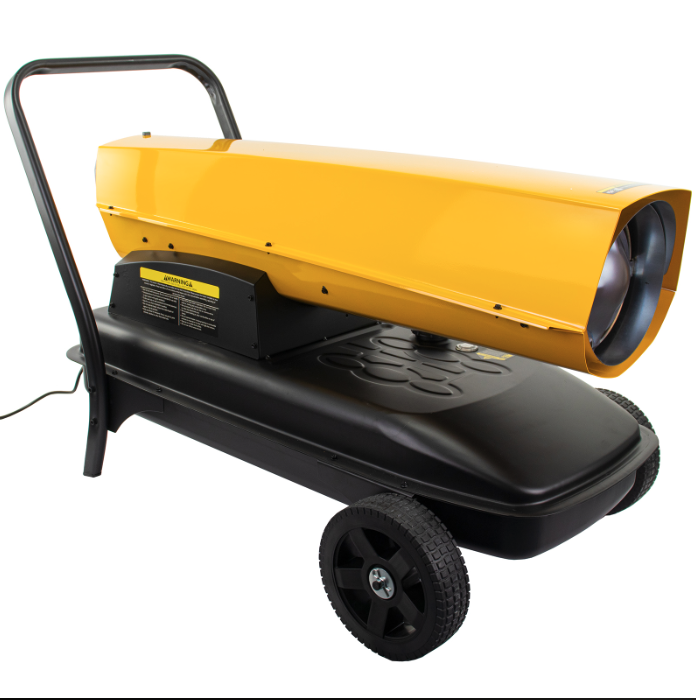 JCB 215,000BTU / 63kW Diesel Space Heater 1300m³ Coverage, Diesel or Kerosene, Thermostat
