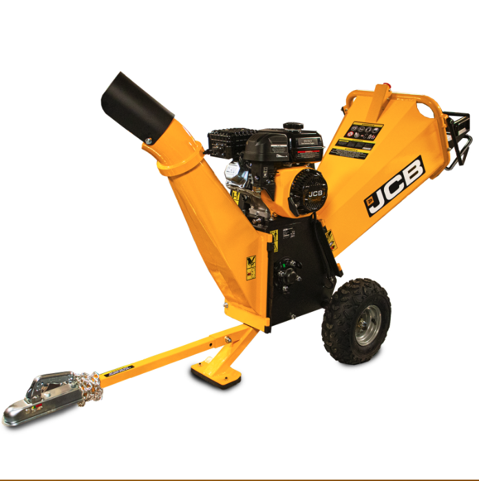 JCB 100mm /4” Heavy-duty Petrol Wood Chipper 7.5hp, 224cc 4-Stroke | JCB-CH75100P