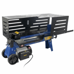 Hyundai 5 Tonne Horizontal Electric Log Splitter with Hydraulic Ram, Steel Protection Cage 520mm Length | HYLS5000HE
