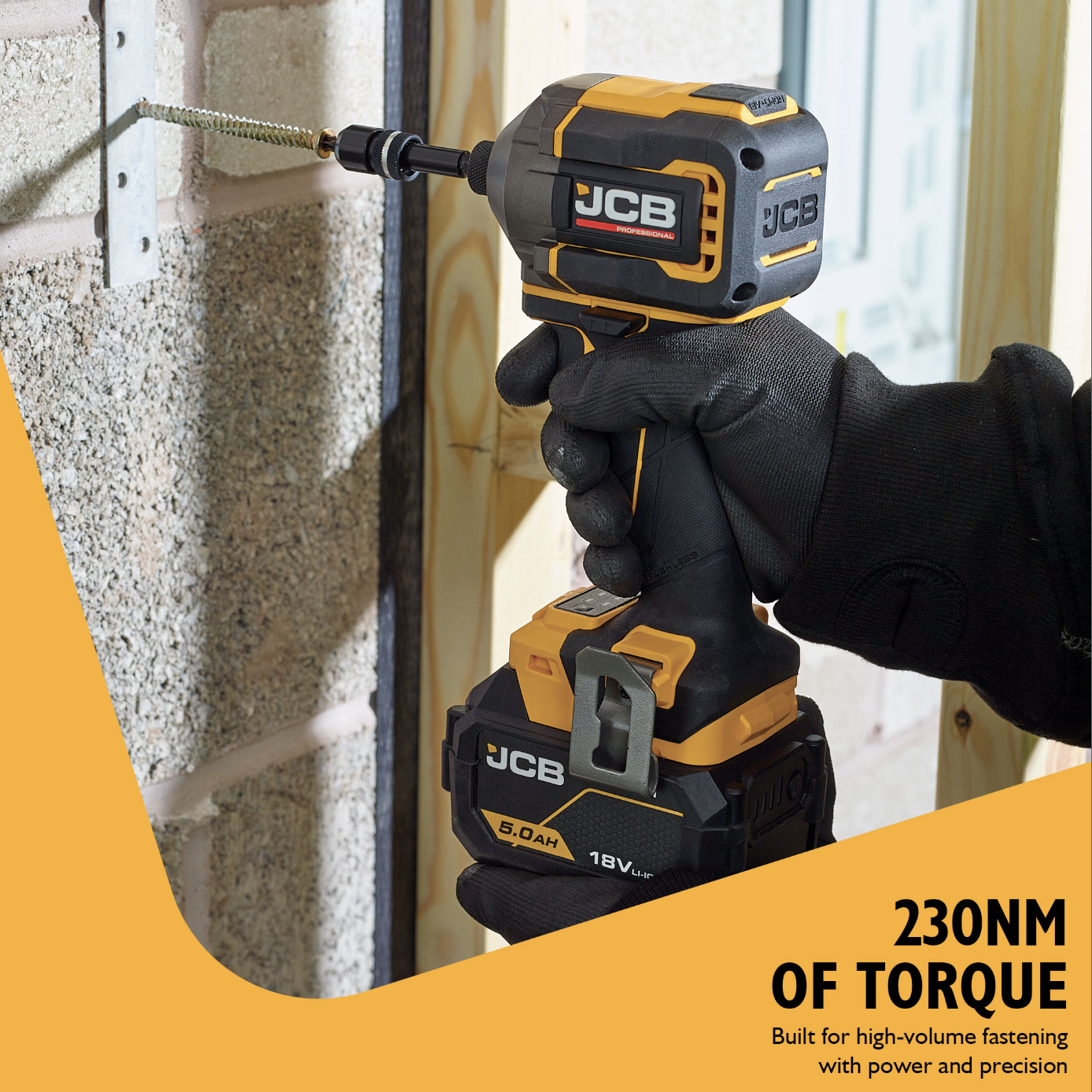 JCB Pro 18V Compact Impact Driver 230Nm (Bare Tool)