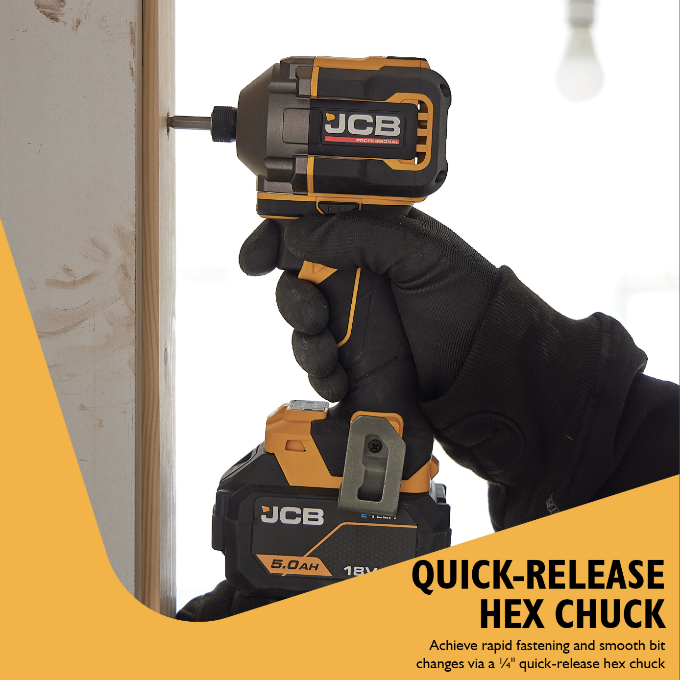 JCB Pro 18V Compact Impact Driver 230Nm (Bare Tool)