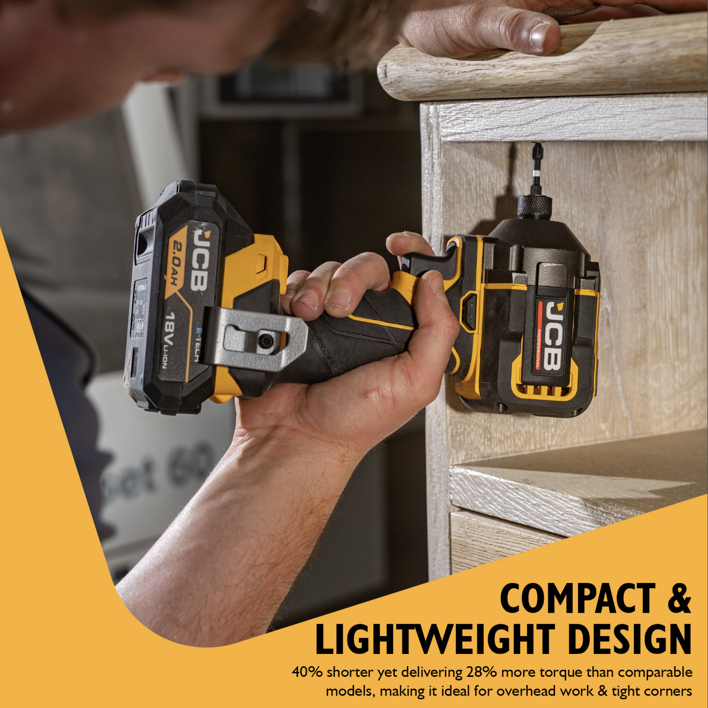 JCB Pro 18V Compact Impact Driver 230Nm (Bare Tool)