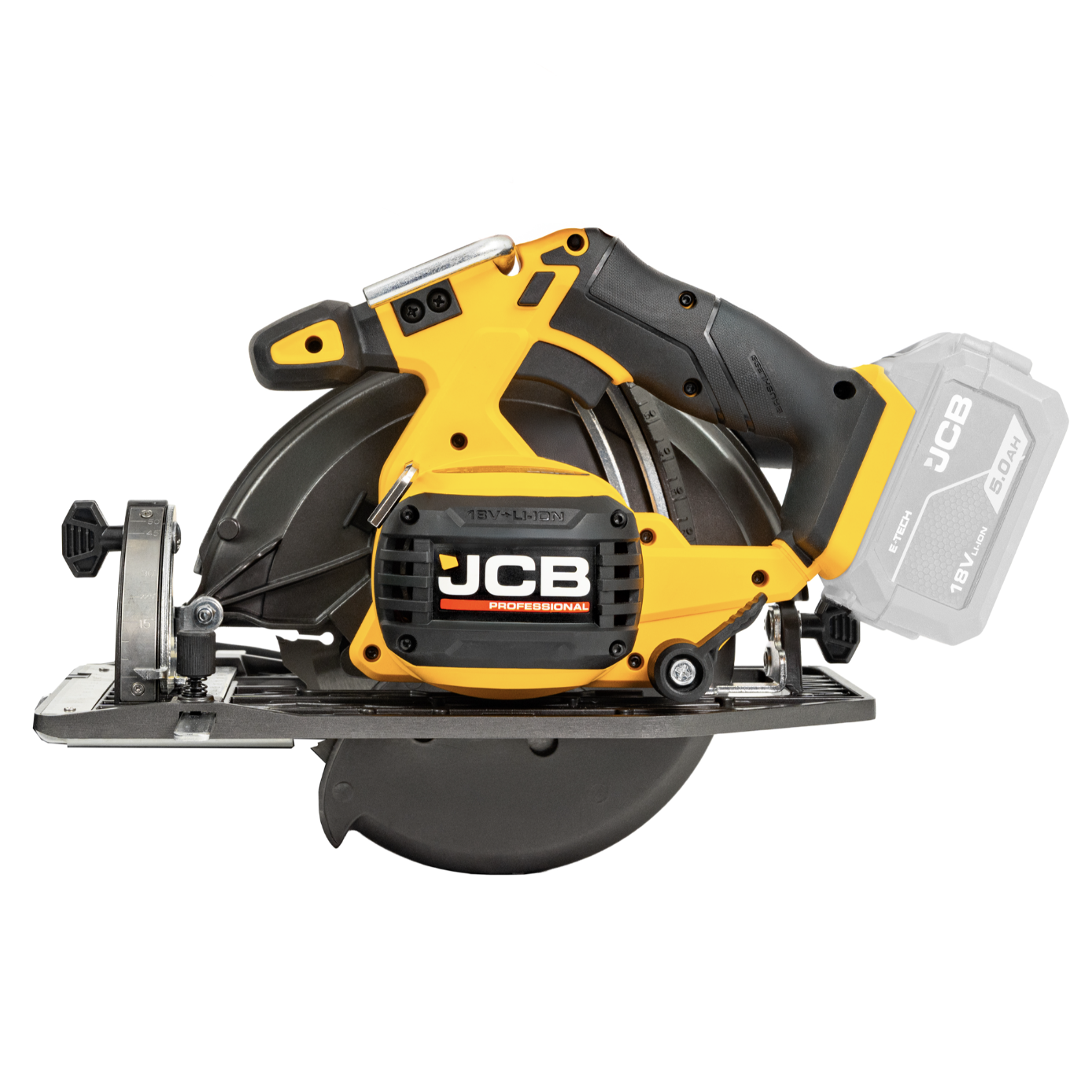 JCB Pro 18V Circular Saw 185mm, 60mm Cut Depth, Aluminium Base, Includes 2 Blades (Bare Tool)