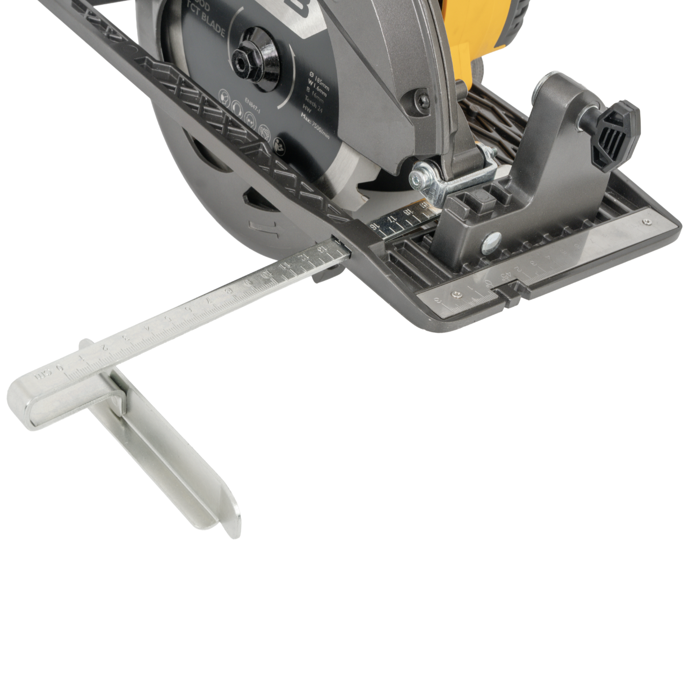 JCB Pro 18V Circular Saw 185mm, 60mm Cut Depth, Aluminium Base, Includes 2 Blades (Bare Tool)