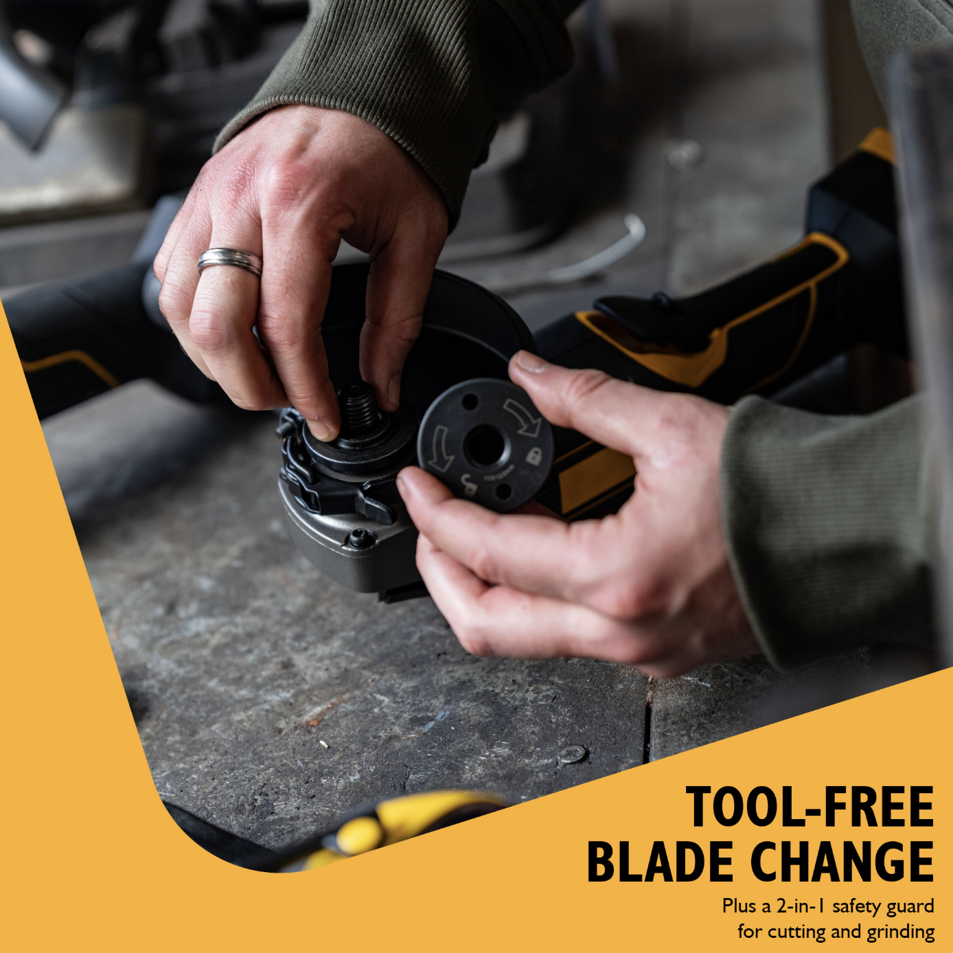 JCB Pro 18V Angle Grinder 115mm (Bare Tool)